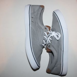 Sperry Grey Striper li Cvo Men's size 12 Canvas Sneakers